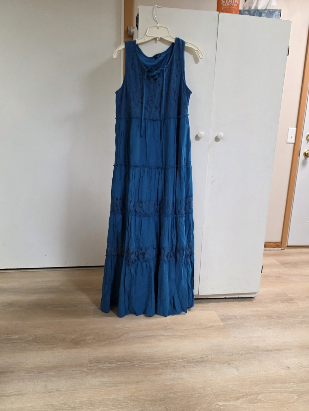 Blue Tiered Maxi Dress